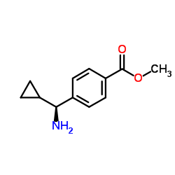 Methyl 4-[(S)-amino(cyclopropyl)methyl]benzoate Structure
