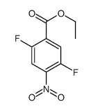 2,5-二氟-4-硝基苯甲酸乙酯结构式
