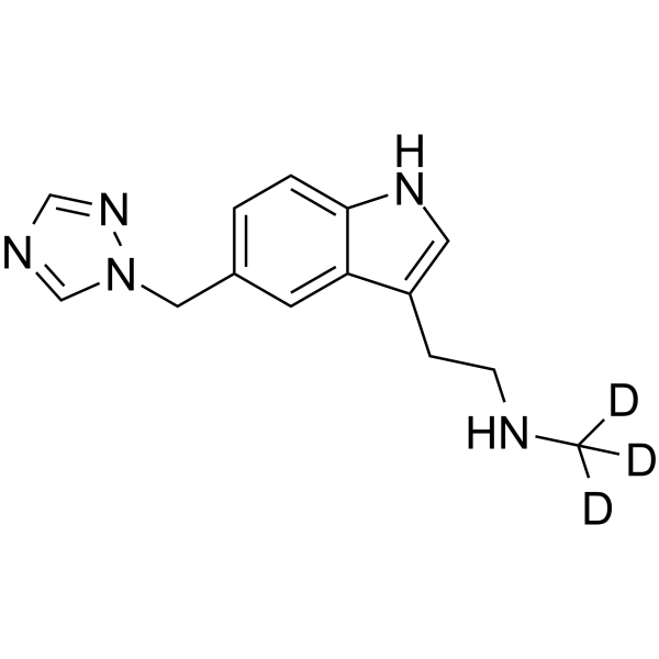 N10-Monodesmethyl Rizatriptan-d3 Structure