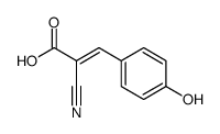 (E)-2-cyano-3-(4-hydroxyphenyl)prop-2-enoic acid Structure