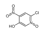 2-氯-5-羟基-4-硝基吡啶 1-氧化物结构式