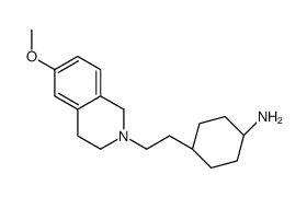 trans-4-[2-(6-Methoxy-3,4-dihydro-2(1H)-isoquinolinyl)ethyl]cyclo hexanamine结构式