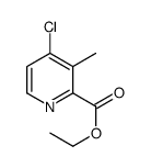 4-氯-3-甲基-2-吡啶羧酸乙酯结构式