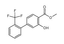 3-hydroxy-2'-trifluoromethyl-biphenyl-4-carboxylic acid methyl ester Structure