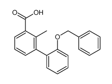 2-methyl-3-(2-phenylmethoxyphenyl)benzoic acid结构式