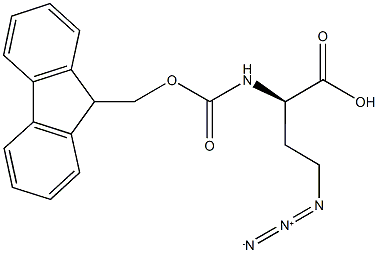 (2R)-4-叠氮基-2-[[芴甲氧羰基]氨基]丁酸结构式