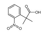 2-Methyl-2-(2-nitrophenyl)propanoicacid Structure
