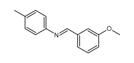 N-(3-methoxybenzylidene)-4-methylaniline Structure