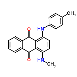 1-甲氨基-4-对甲苯氨基蒽醌结构式