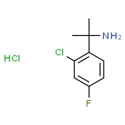 2-(2-chloro-4-fluorophenyl)propan-2-amine hydrochloride Structure