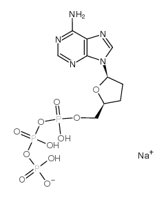 2',3'-dideoxyadenosine-5'-o-triphosphate sodium salt Structure