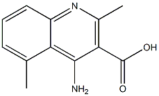 4-amino-2,5-dimethylquinoline-3-carboxylic acid Structure