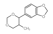1,3-Benzodioxole,5-(5-methyl-1,3-dioxan-4-yl)- Structure