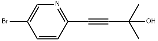 5-bromo-2-(3-methyl-3-hydroxy-1-butynyl)pyridine Structure