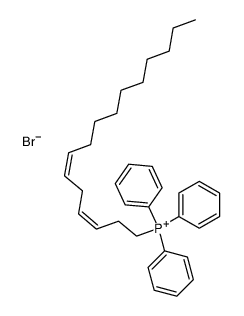 (3Z,6Z)-3,6-hexadecadienyltriphenylphosphonium bromide结构式