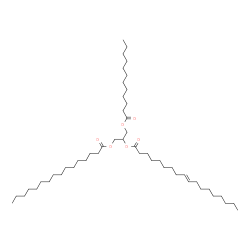 1-Lauroyl-2-Elaidoyl-3-Palmitoyl-rac-glycerol Structure