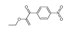 2-ethoxy-1-(4-nitrophenyl)prop-2-en-1-one结构式