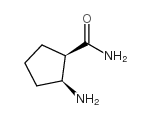 顺式-2-氨基-1-环戊烷甲酰胺结构式