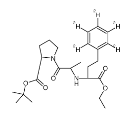 Enalapril-d5 tert-Butyl Ester Structure
