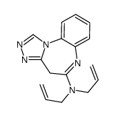 N,N-bis(prop-2-enyl)-4H-[1,2,4]triazolo[4,3-a][1,5]benzodiazepin-5-amine Structure
