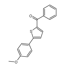 phenyl[5-(4-methoxyphenyl)thiophene-2-yl]methanone结构式