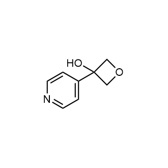 3-(吡啶-4-基)氧杂环丁烷-3-醇结构式