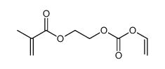 2-ethenoxycarbonyloxyethyl 2-methylprop-2-enoate结构式