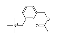 3-acetoxymethyl-N,N,N-trimethylbenzenemethanaminium结构式