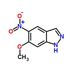 5-硝基-6-甲氧基-吲唑结构式