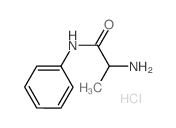 2-Amino-N-phenylpropanamide hydrochloride结构式
