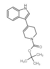 4-(1H-吲哚-3-基)-5,6-二氢吡啶-1(2H)-羧酸叔丁酯结构式