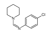 N-(4-chlorophenyl)-1-piperidin-1-ylmethanimine结构式