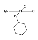 cis-dichloroammine(cyclohexylamine)platinum(II) Structure