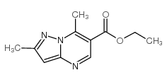 2,7-二甲基吡唑并[1,5-a]嘧啶-6-羧酸乙酯结构式
