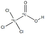 2,2,2-三氯乙酸-13C2结构式
