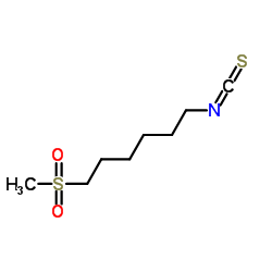 1-ISOTHIOCYANATO-6-(METHYLSULFONYL)-HEXANE Structure