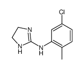 N-(2-Methyl-5-chlorophenyl)-4,5-dihydro-1H-imidazole-2-amine结构式