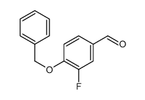 4-(苄氧基)-3-氟苯甲醛结构式