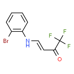 4-(2-bromophenylamino)-1,1,1-trifluorobut-3-en-2-one Structure