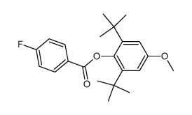 1-(2,6-di-tert-butyl-4-methoxyphenyl)-4-fluorobenzoate结构式