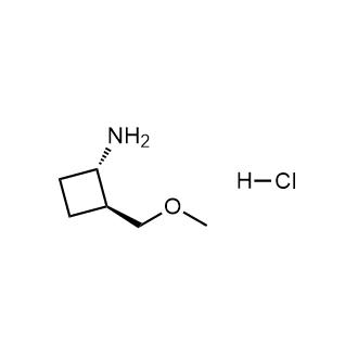 (1S,2S)-2-(Methoxymethyl)cyclobutanamine hydrochloride Structure