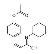 [4-[3-(cyclohexylamino)-3-oxoprop-1-enyl]phenyl] acetate结构式