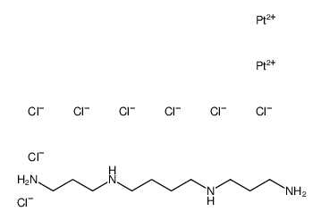 N,N'-bis(3-aminopropyl)butane-1,4-diamine,platinum(2+),octachloride结构式
