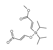 methyl (E)-3-(diisopropyl{(E)-[(2-nitroethenyl)oxy]}silyl)propenoate结构式