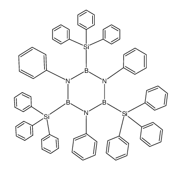 B-Tris-(triphenylsilyl)-N-triphenylborazin结构式