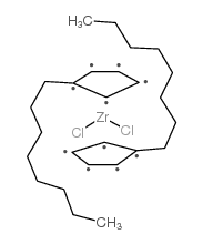 bis(n-octylcyclopentadienyl)zirconium dichloride Structure