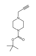 1-(叔丁氧羰基)-4-(2-丙炔基)哌嗪结构式