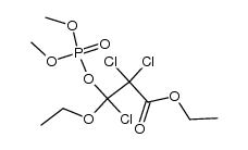 Phosphorsaeure-dimethyl-(1.2.2-trichlor-1-ethoxy-2-ethoxycarbonyl-ethyl)-ester Structure