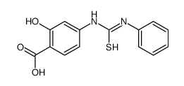 2-hydroxy-4-(phenylcarbamothioylamino)benzoic acid结构式