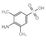 Benzenesulfonic acid,4-amino-3,5-dimethyl- Structure